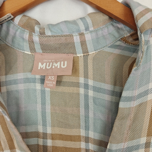 Show Me Your MuMu Leo Button Down Tunic in Georgetown Midi Dress Women's - Picture 15 of 16